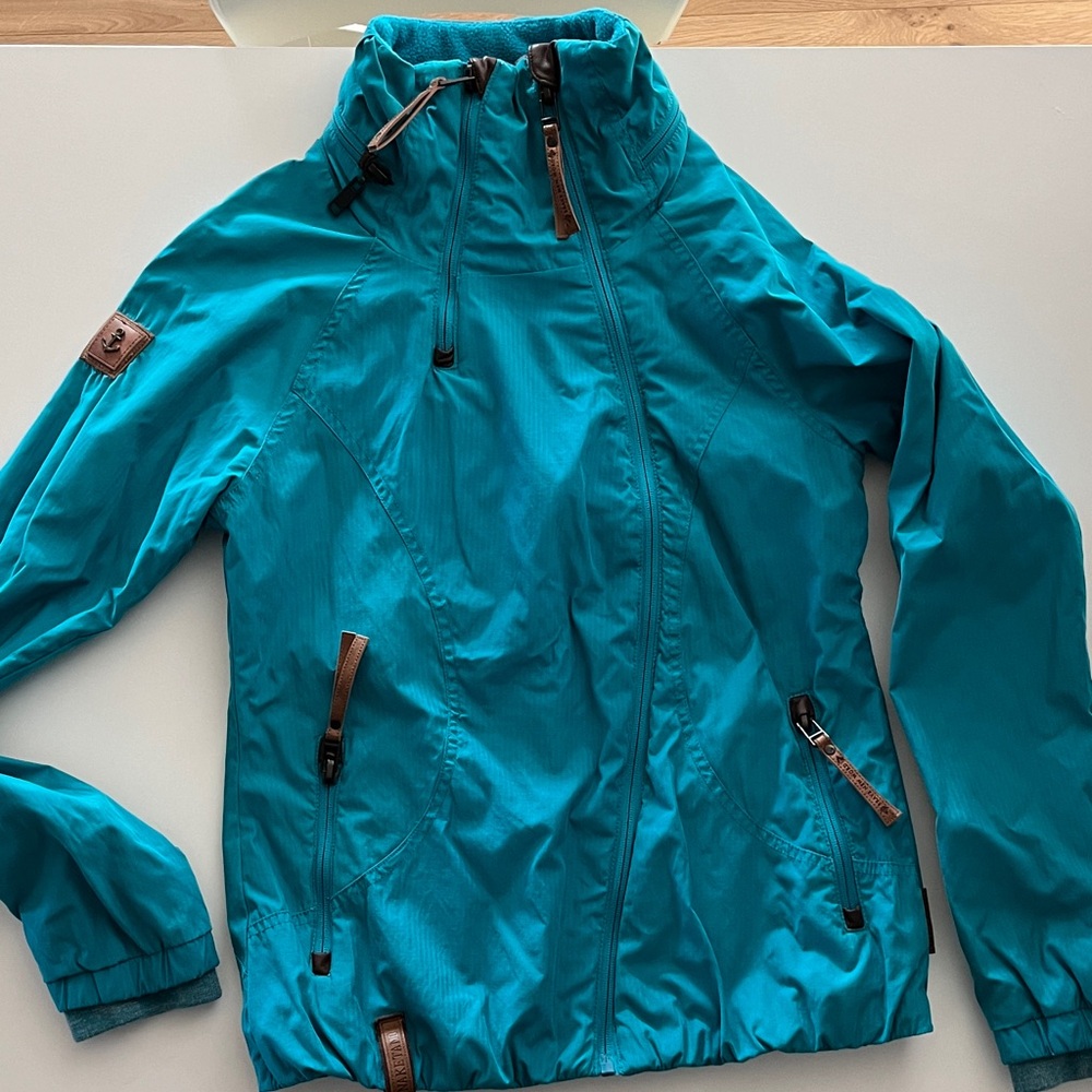Naketano (Brave New World) Teal Women's light Jacket size M - Picture 13 of 14